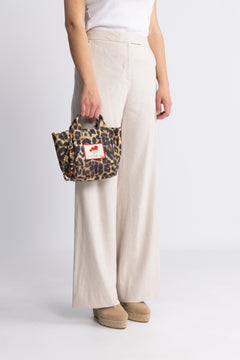 Leopa Canvas Gabby Bag - Black