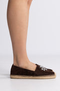 Eleanor Espadrille - Dark Cocoa/Silver