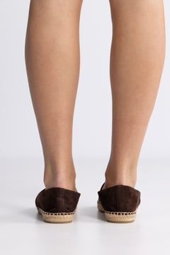 Eleanor Espadrille - Dark Cocoa/Silver
