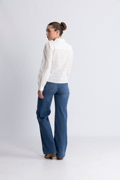 Otilie Ls Blouse - White