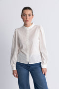 Otilie Ls Blouse - White