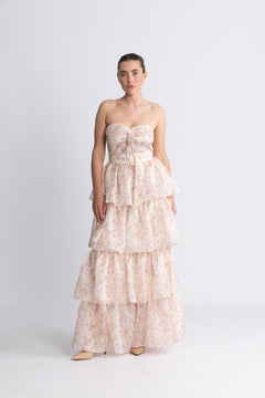 Alaya Maxi Dress - White Desert