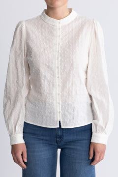 Otilie Ls Blouse - White