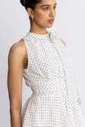 Marli Dot Dress - White