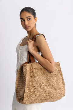 Shopper Raffia - Light Brown