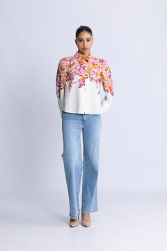 Yascleo Ls Shirt - Birch Cleo Print