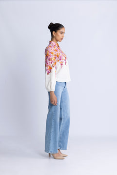 Yascleo Ls Shirt - Birch Cleo Print