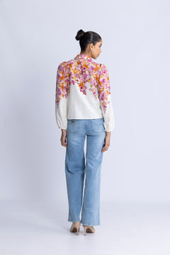 Yascleo Ls Shirt - Birch Cleo Print