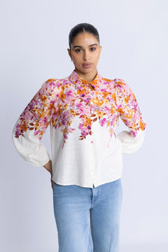 Yascleo Ls Shirt - Birch Cleo Print