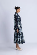 Cotton Slub Midi Dress - Cherry Blossom