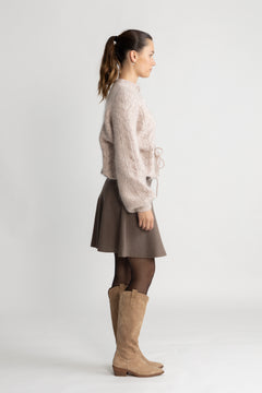 Sophia Chunky Cardigan - Beige Melange