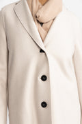 Overcoat Pressed Wool - Cream