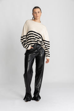 KayllaIW Pullover - Haze Melange/Black