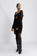 Brittany Mini Dress - Black Lace