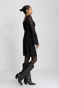 Brittany Mini Dress - Black Lace