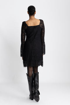 Brittany Mini Dress - Black Lace