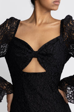 Brittany Mini Dress - Black Lace