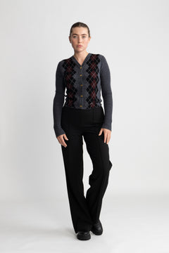 Recycled Sportina Pirla Pants FAV - Black