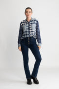 Brando - Sky Navy Mixed Plaid