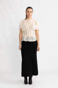 Iris Ss O-Neck Top - Angora