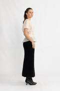 Iris Ss O-Neck Top - Angora