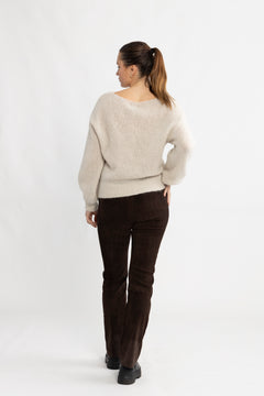 Milana LS Alpaca Pullover - Beige
