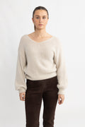 Milana Ls Alpaca Pullover - Beige