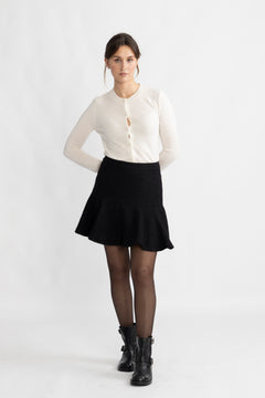 Yasdea Hw Short Skirt - Black
