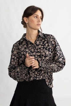 Yastilera Ls Shirt - Black/Tilera Fungi
