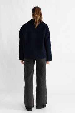 Meghan Handmade Jacket - Dark Sapphire