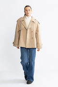 EsmundMD Twill Jacket - Beige Twill Melange