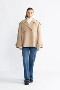 EsmundMD Twill Jacket - Beige Twill Melange