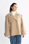 EsmundMD Twill Jacket - Beige Twill Melange