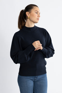 Yasfonny Ls Knit Pullover - Navy Blazer