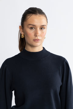 Yasfonny Ls Knit Pullover - Navy Blazer