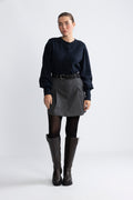 Yasfonny Ls Knit Cardigan - Navy Blazer