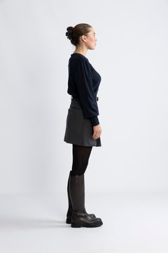 Yasfonny Ls Knit Cardigan - Navy Blazer