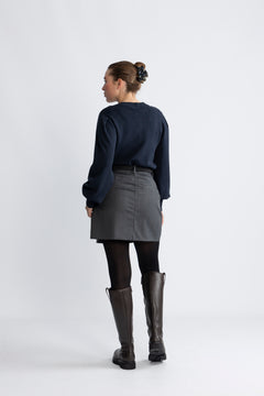 Yasfonny Ls Knit Cardigan - Navy Blazer