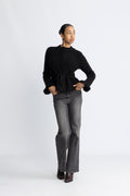 Yasthellis Ls Knit Cardigan S. - Black