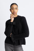 Yasthellis Ls Knit Cardigan S. - Black