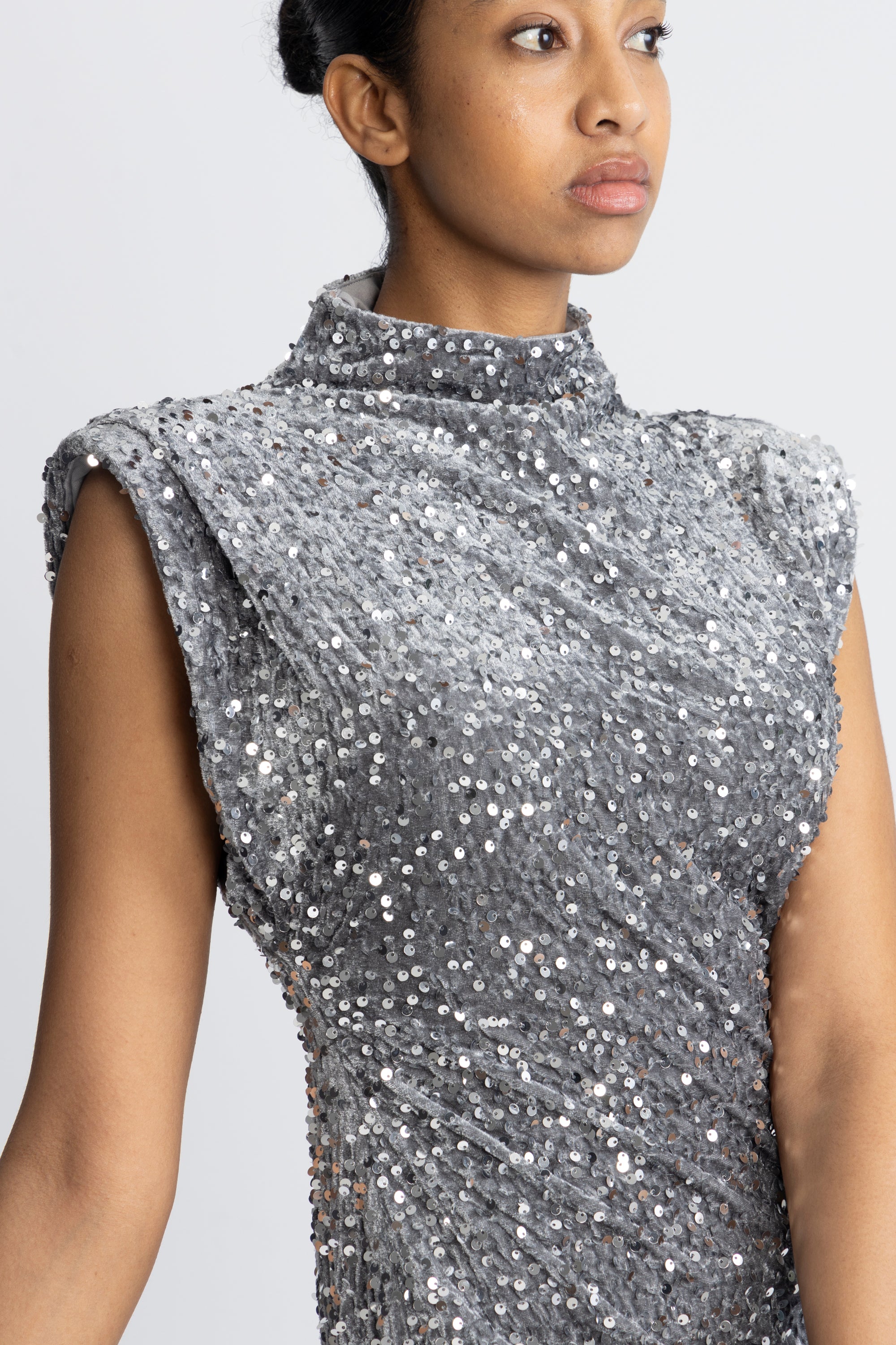 Kali Dress - Asphalt Silver Grey