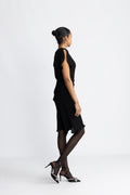 Edith Ss Short Dress - Black