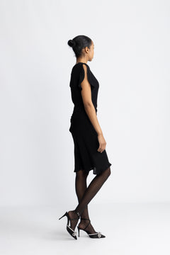 Edith Ss Short Dress - Black