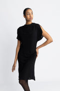 Edith Ss Short Dress - Black