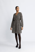 Zeida Rhian Short Dress Aop - Black Flower