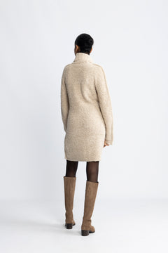 Echo Knit Dress - Ecru Mix