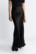 Elise Hw Ankle Skirt - Black