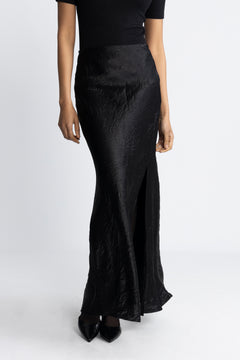 Elise Hw Ankle Skirt - Black