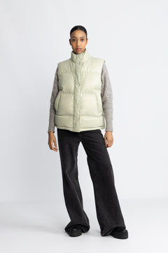 Steilia Down Vest - Lt. Green