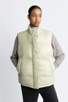 Steilia Down Vest - Lt. Green